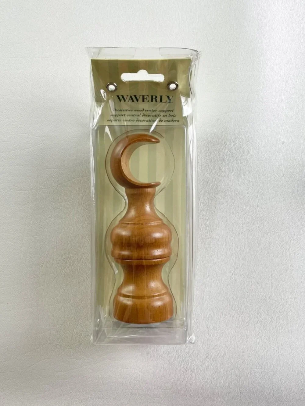 Waverly Warm Oak Center Support for 1 Inch Pole 2 Packs